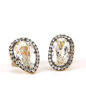 18k Yellow Gold Mismatch Studs