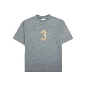 3 T-shirt in Grey Melange [Unisex]