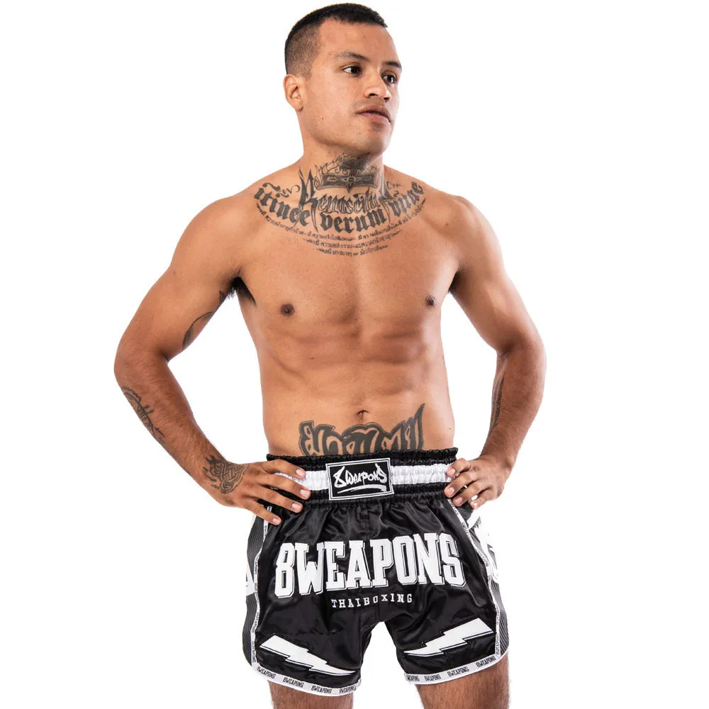 8 Weapons Black Night 2.0 Carbon Muay Thai Shorts