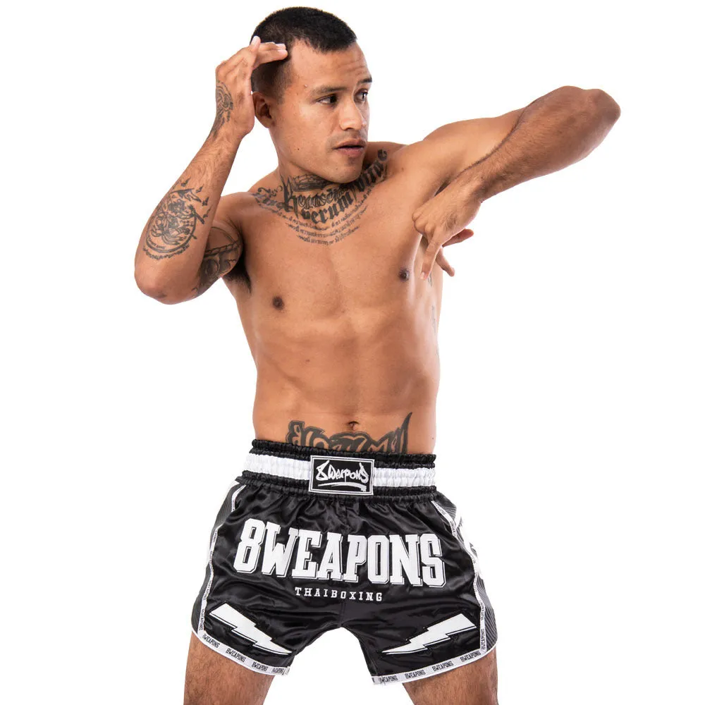 8 Weapons Black Night 2.0 Carbon Muay Thai Shorts