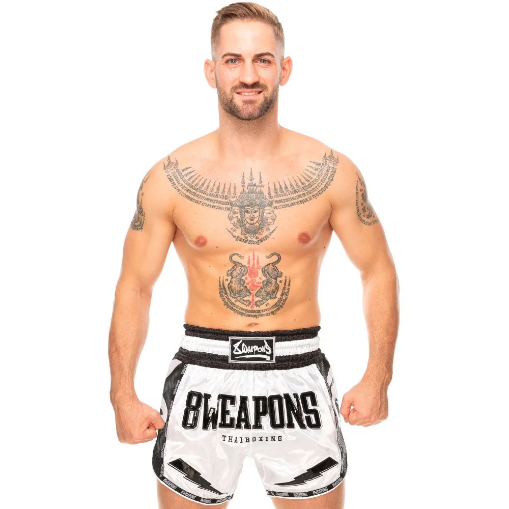 8 Weapons Snow Night Carbon Muay Thai Shorts