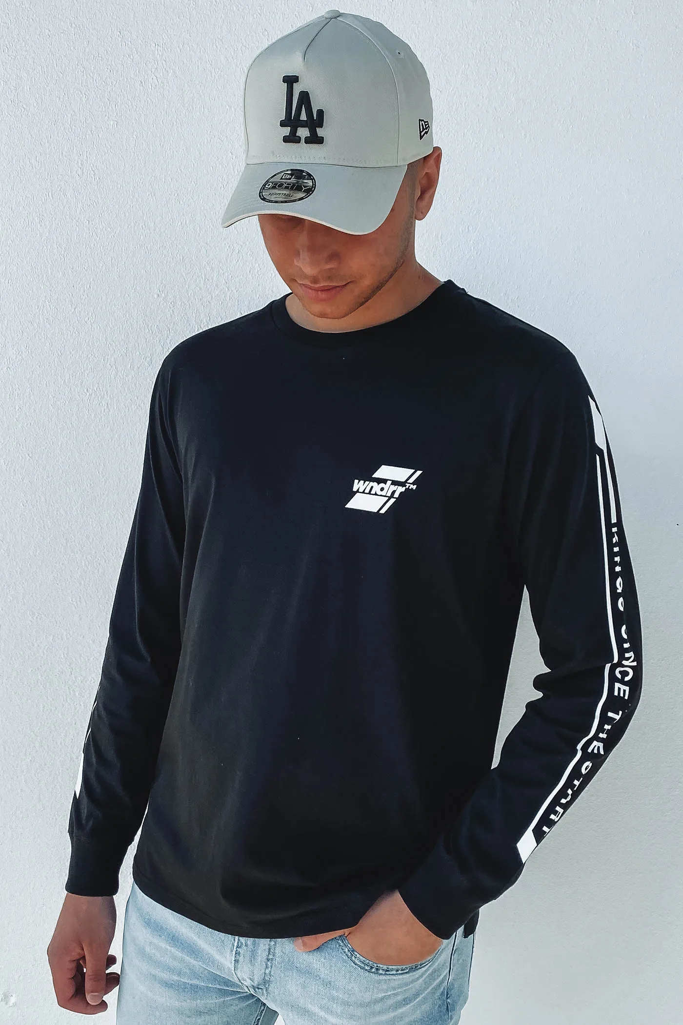 Across Long Sleeve Tee Black