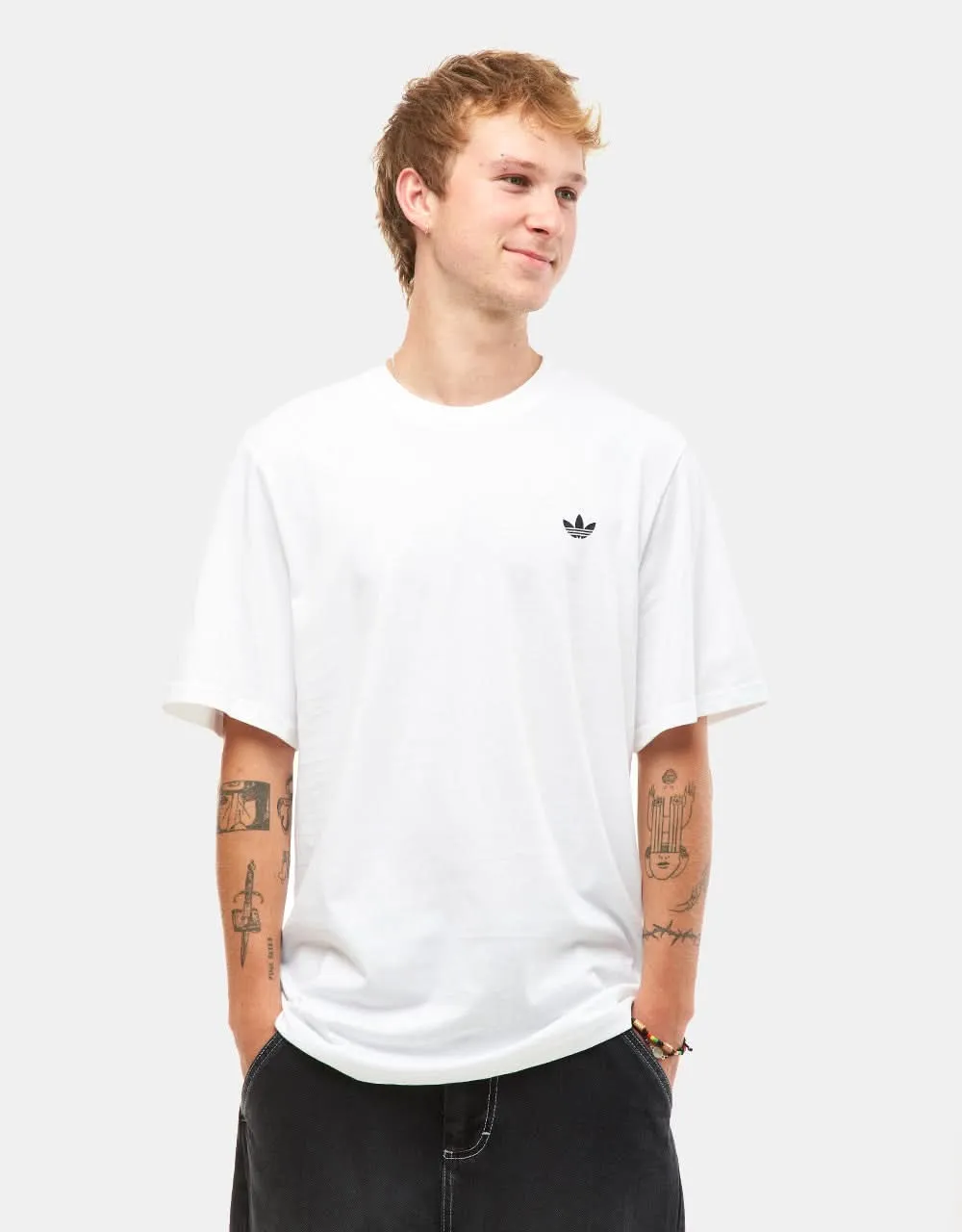 adidas 4.0 Logo T-Shirt - White/Black