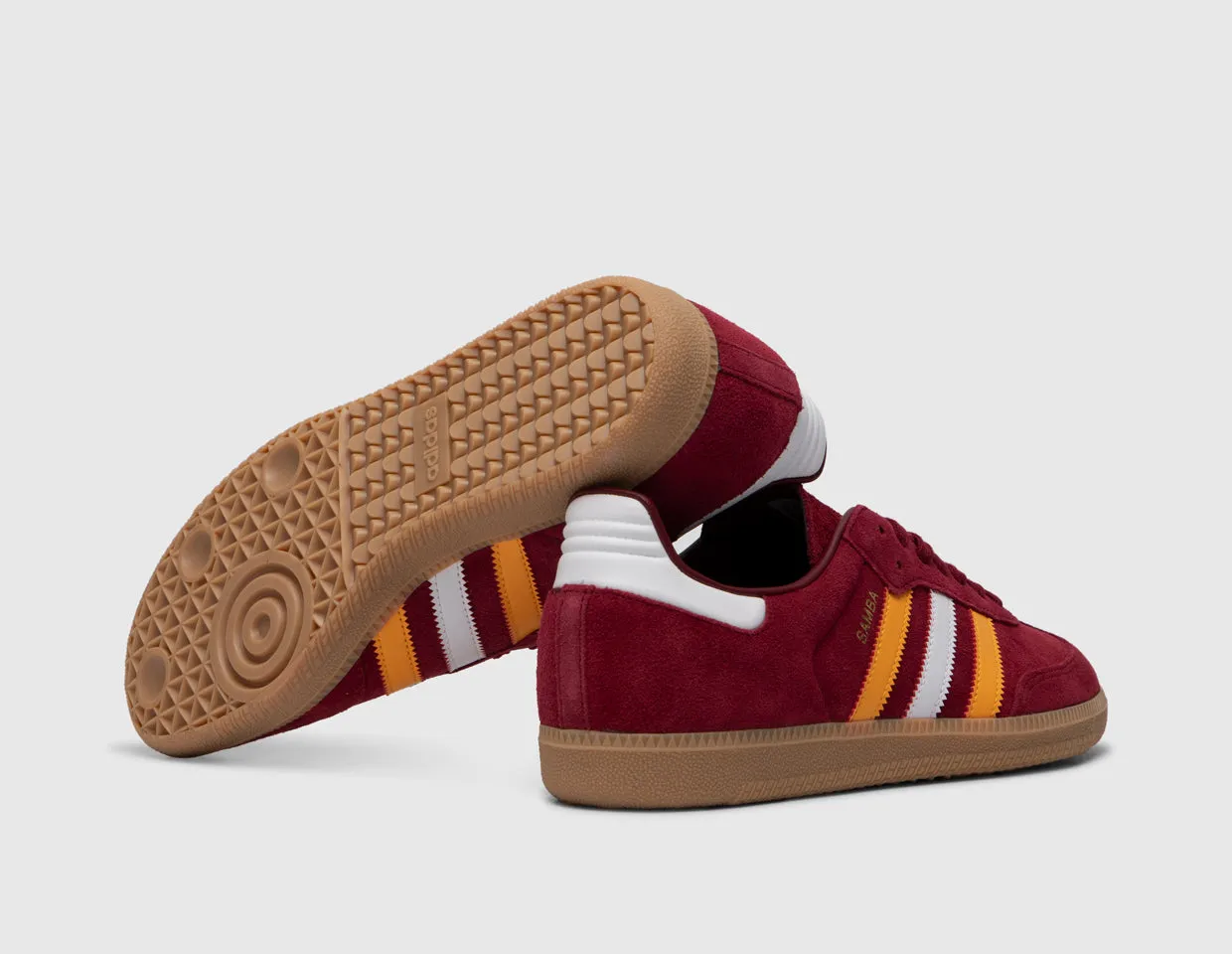 adidas Originals Samba OG Collegiate Burgundy / Crew Yellow - Gum