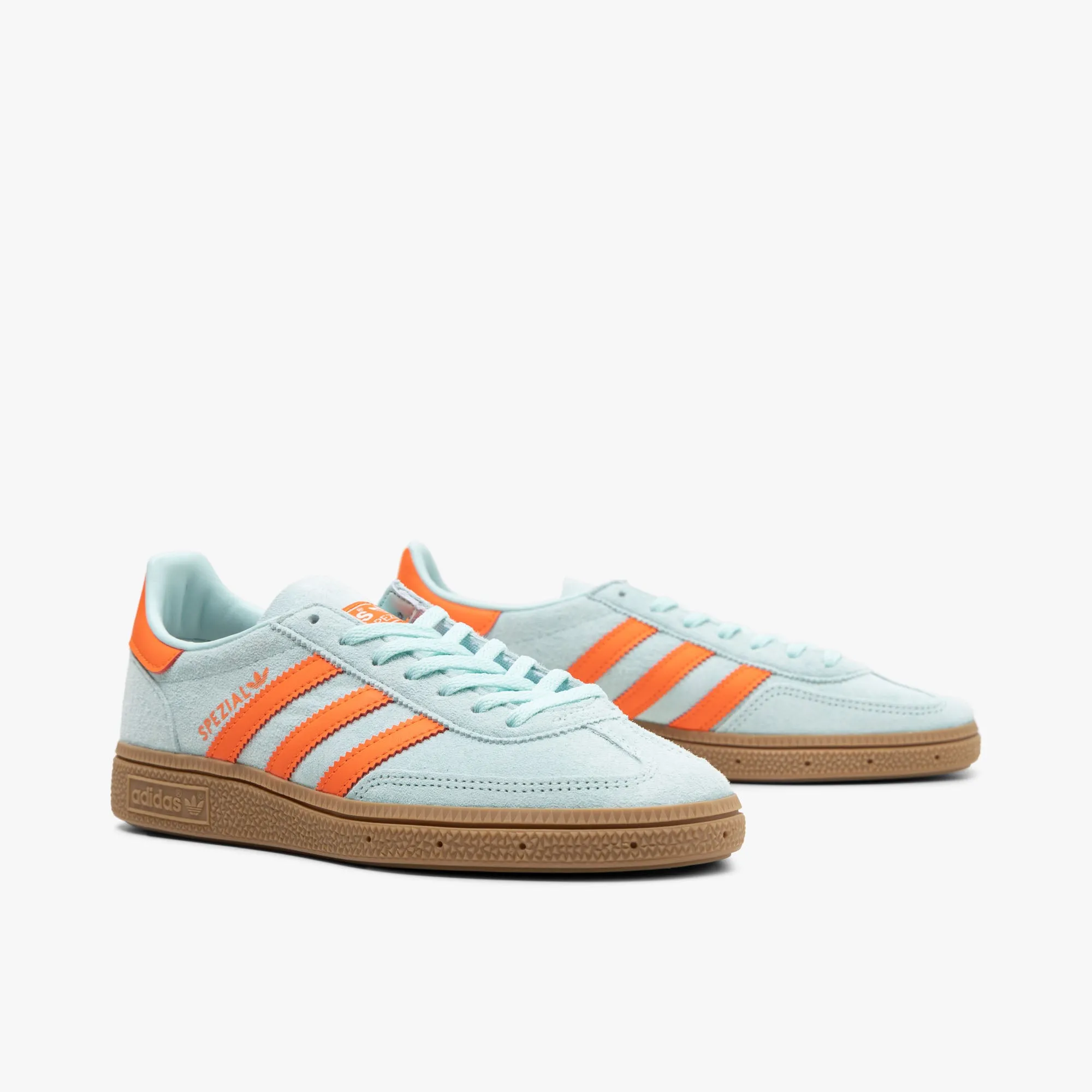 adidas Originals Women's Handball Spezial Semi Flash Aqua / Impact Orange