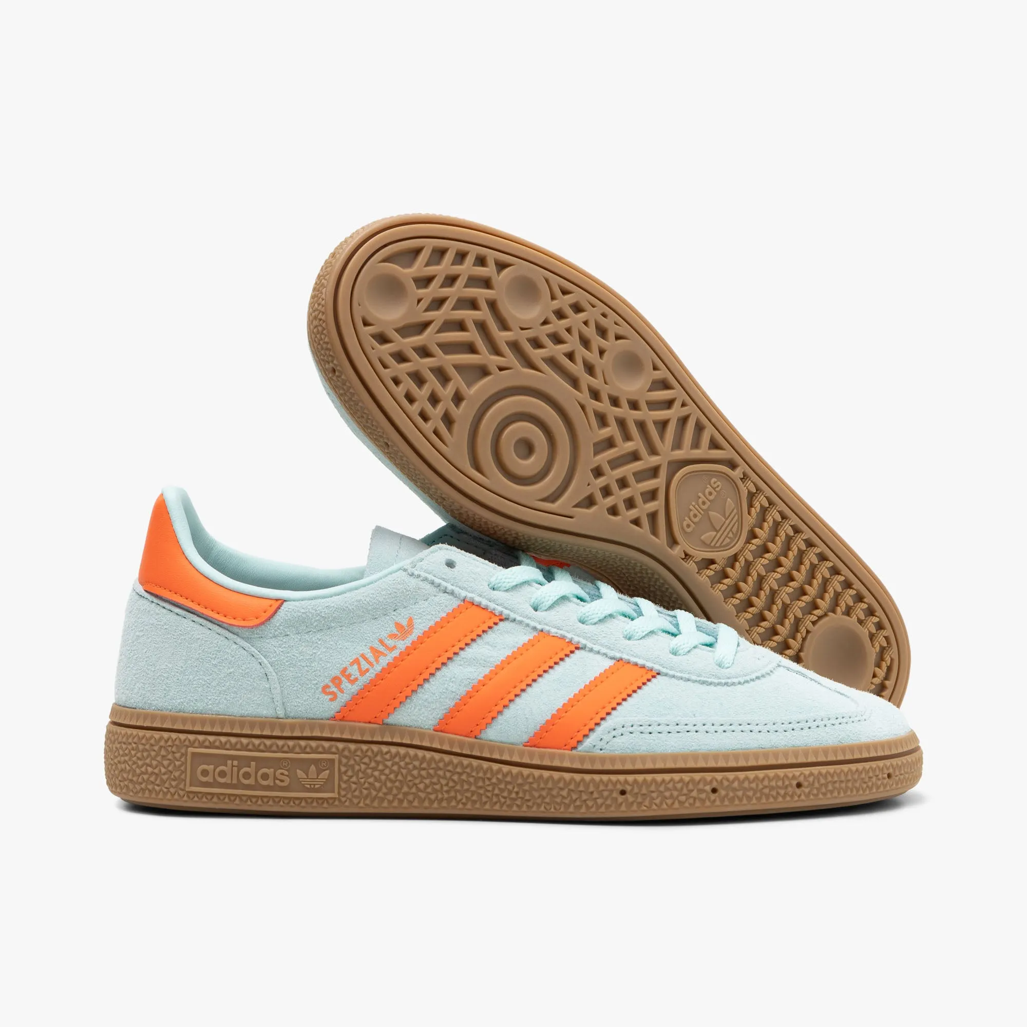 adidas Originals Women's Handball Spezial Semi Flash Aqua / Impact Orange