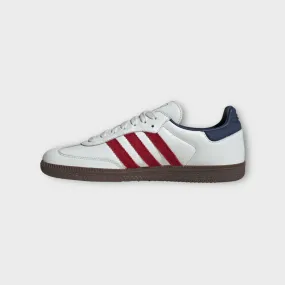 Adidas Samba OG I Hvid/Rød/Navy