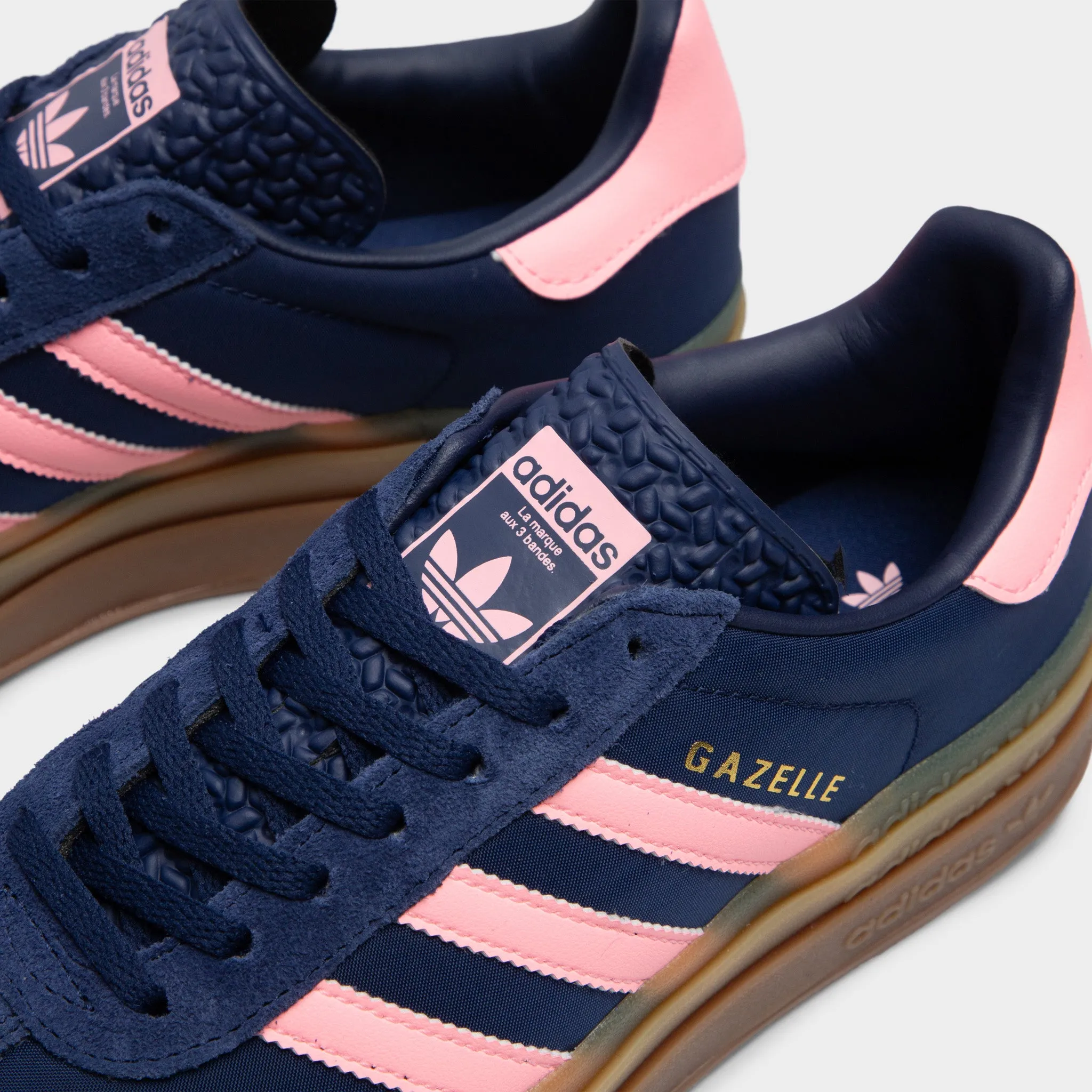 adidas Women's Gazelle Bold Dark Blue / Pink