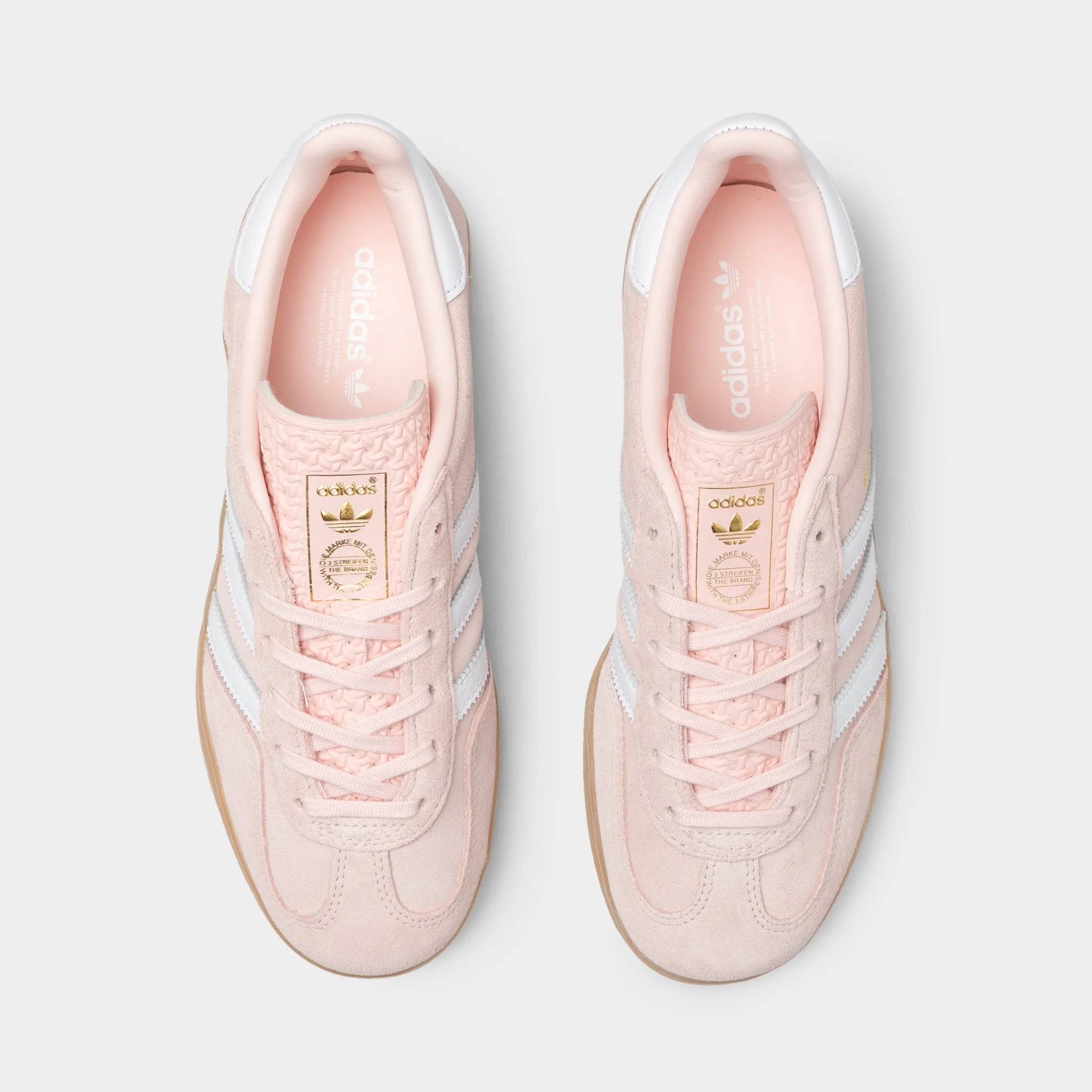 adidas Women's Gazelle Indoor Sandy Pink / White - Gum