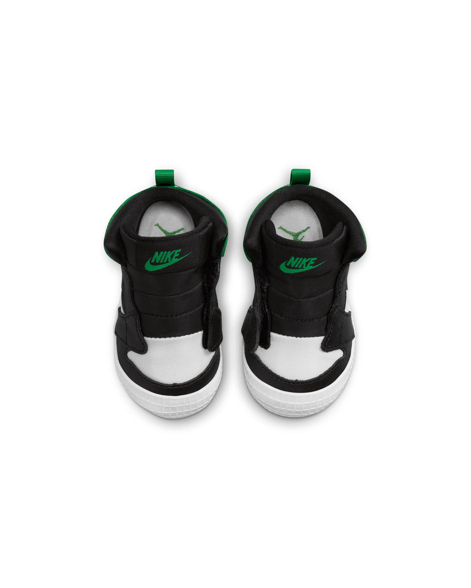 Air Jordan 1 Crib Bootie - Black / Lucky Green / White