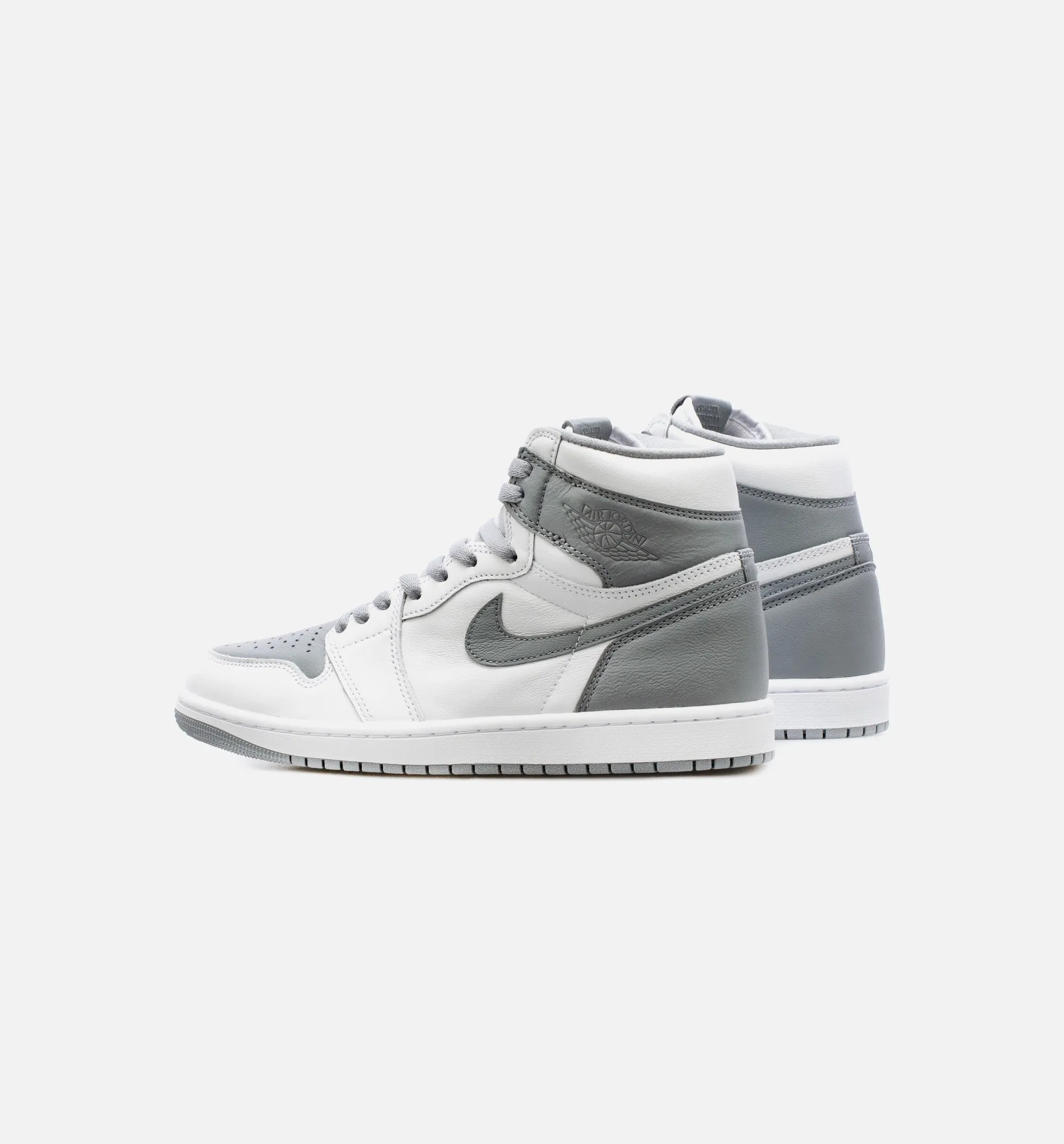 Air Jordan 1 High OG Stealth Mens Lifestyle Shoe - White/Grey Free Shipping