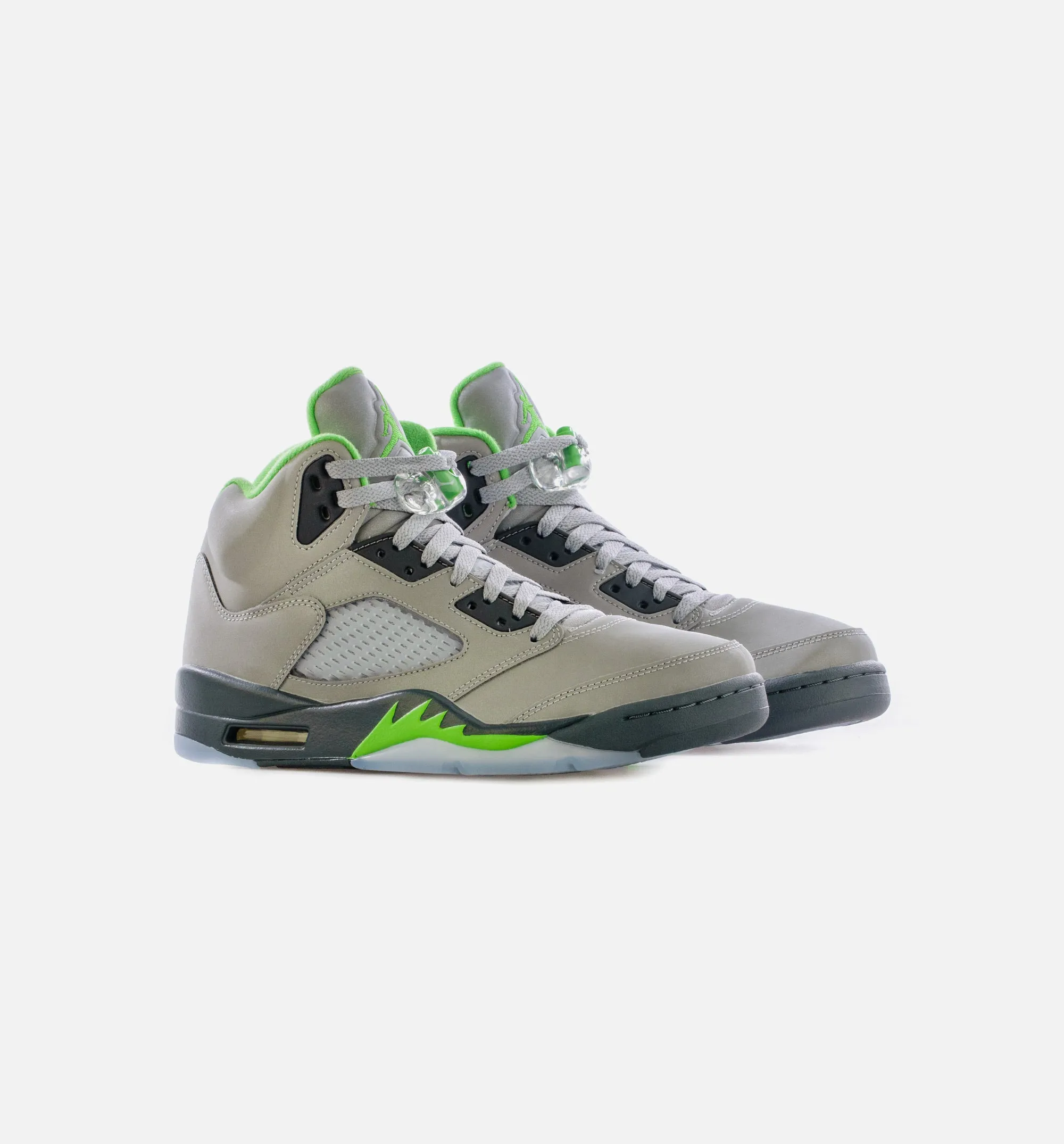 Air Jordan 5 Retro Green Bean Mens Lifestyle Shoe - Silver/Green Free Shipping