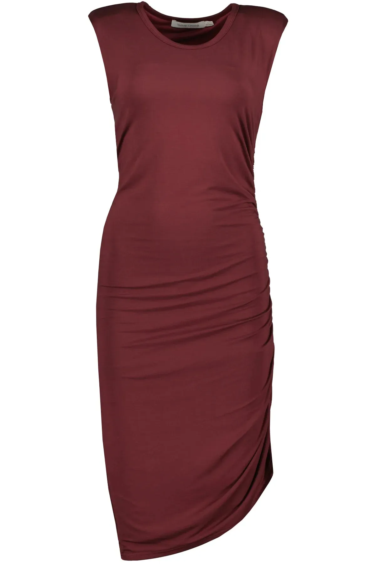 ALEX SIDE RUCHED MIDI DRESS