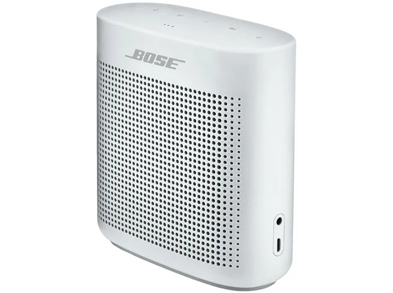 Altavoz inalámbrico - Bose SoundLink Color II, Blanco, Bluetooth, Resistente al agua, Micro-USB, Entrada