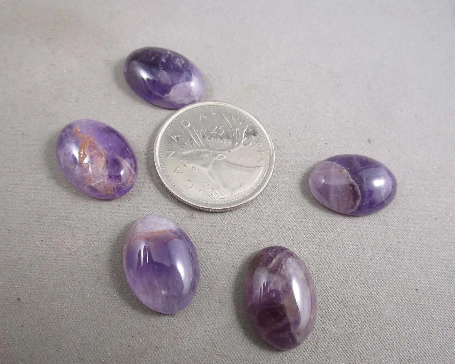 Amethyst Cabochon 5pcs 18x13mm (C140)