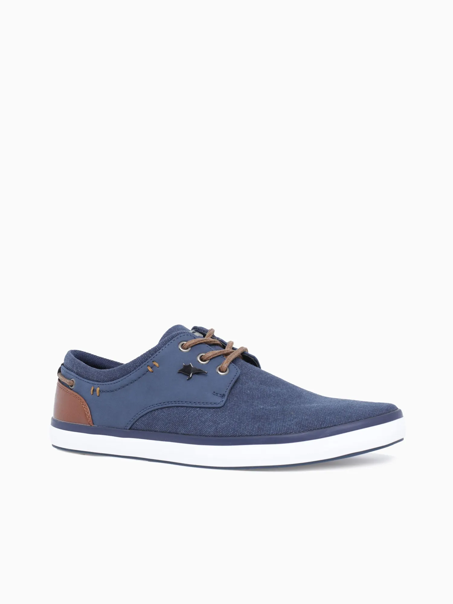 Anchor Al2381 Navy Brown washed canvas