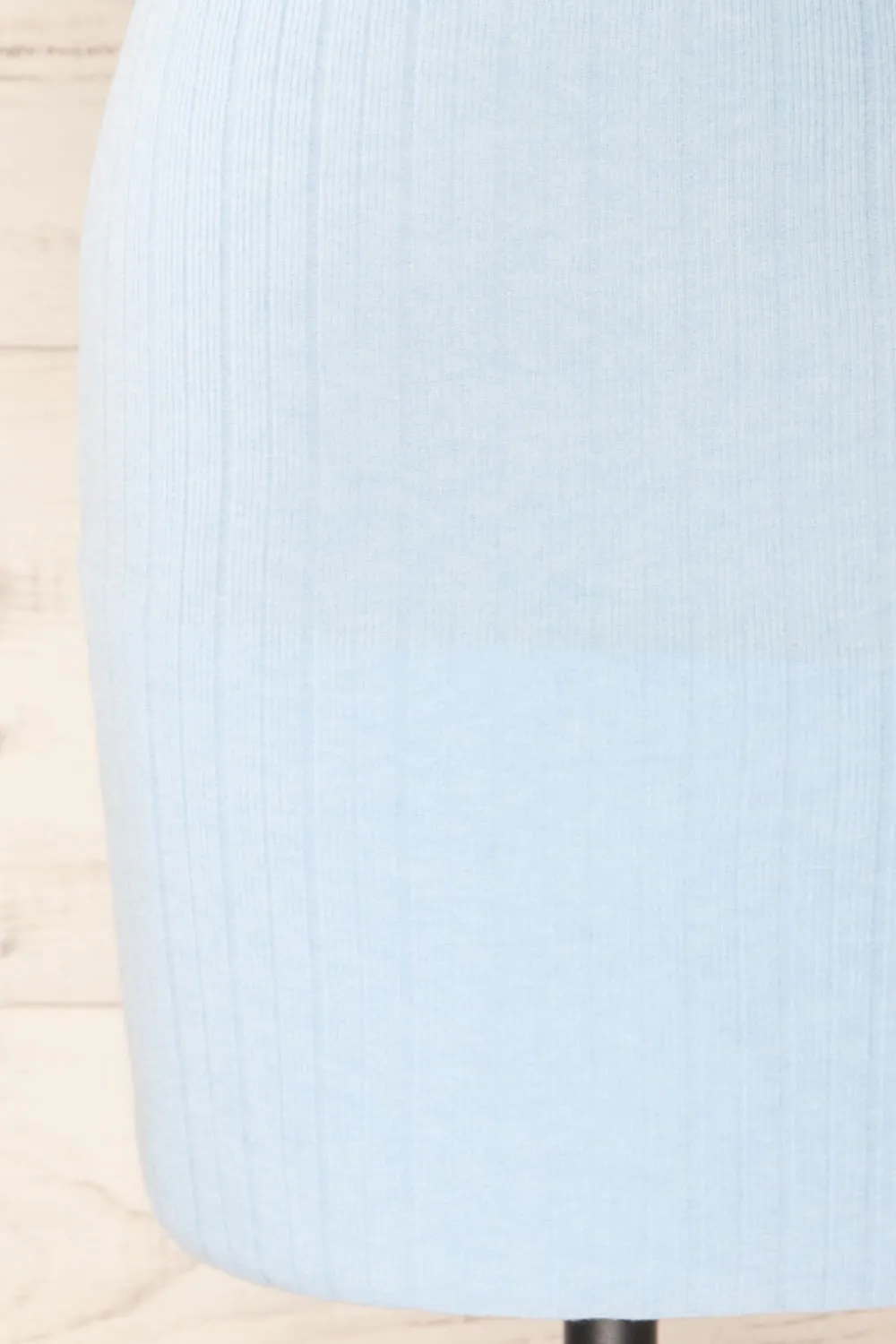 Antibes Blue | Short Ribbed Knit Dress