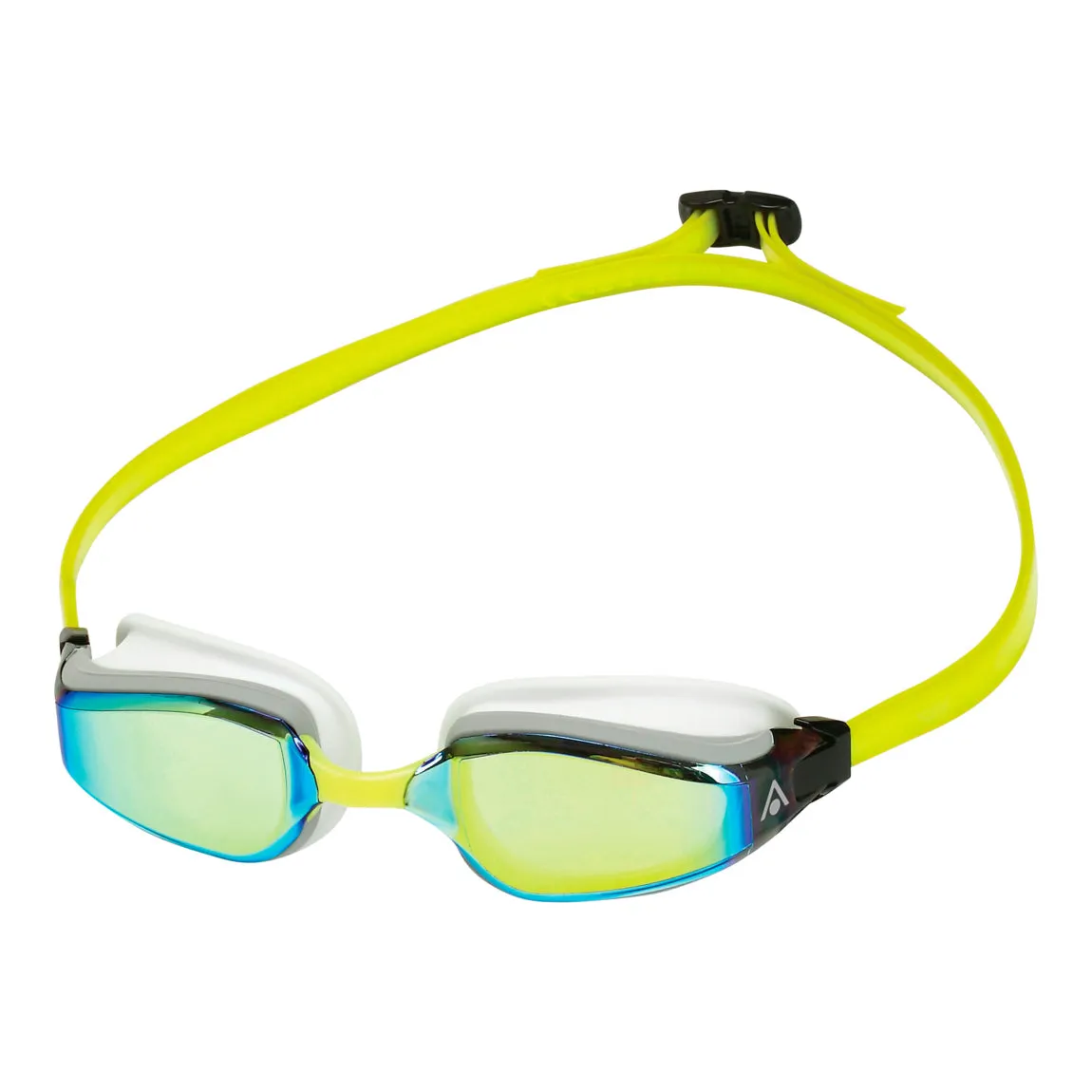 Aqua Sphere Fastlane.A - White/Yellow:Yellow Titanium Mirrored