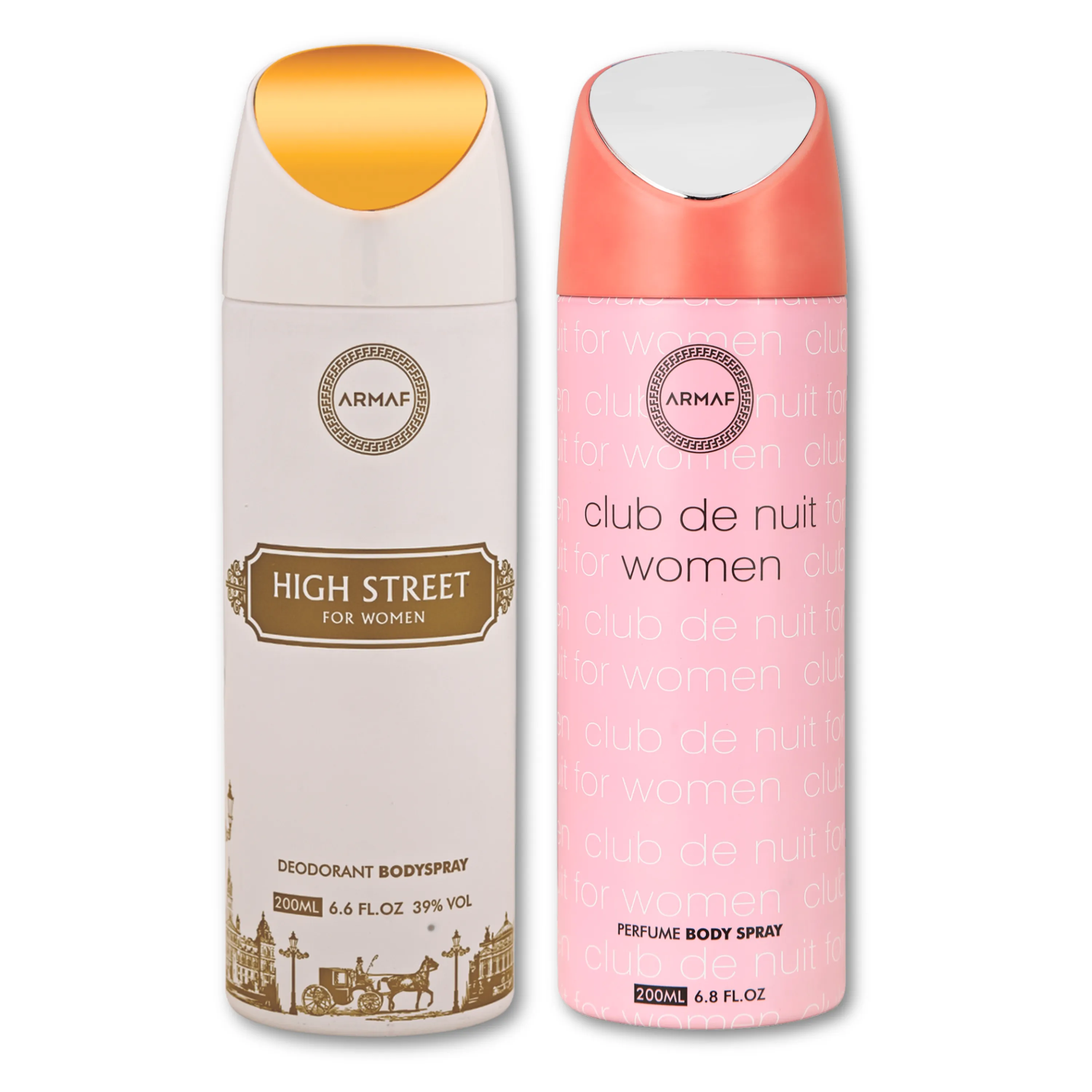 Armaf High Street & Club De Nuit Deodorant for Women - 200ML Each (Pack of 2)