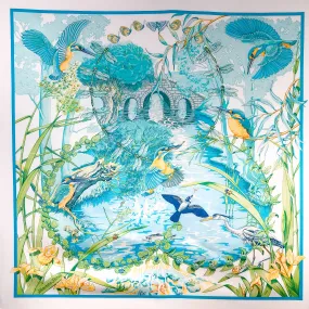 Au Bord de l'Eau Hermes Scarf by Toutsy 90cm Silk Twill | RARE w/BOX