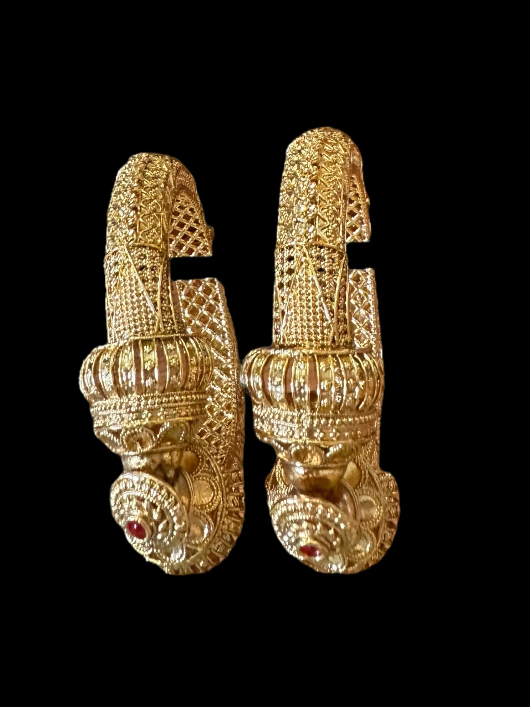 B146 antique gold plated kada - pair ( READY TO SHIP)