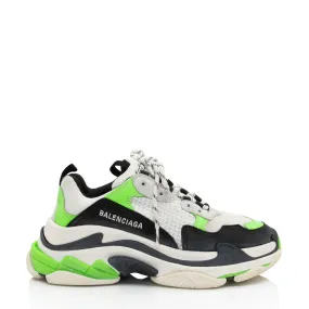 Balenciaga Calfskin Mesh Triple S Sneakers - Size 10 / 40 (SHF-kciXy5)