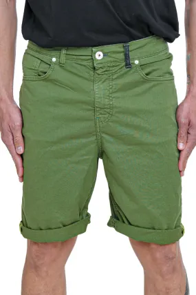 Bermuda in cotone loose Frutta Old Verde Pera SS24