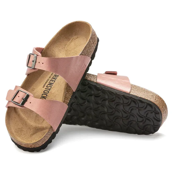 Birkenstock Sydney ~ Graceful Taupe ~ Pearl White ~ Old Rose