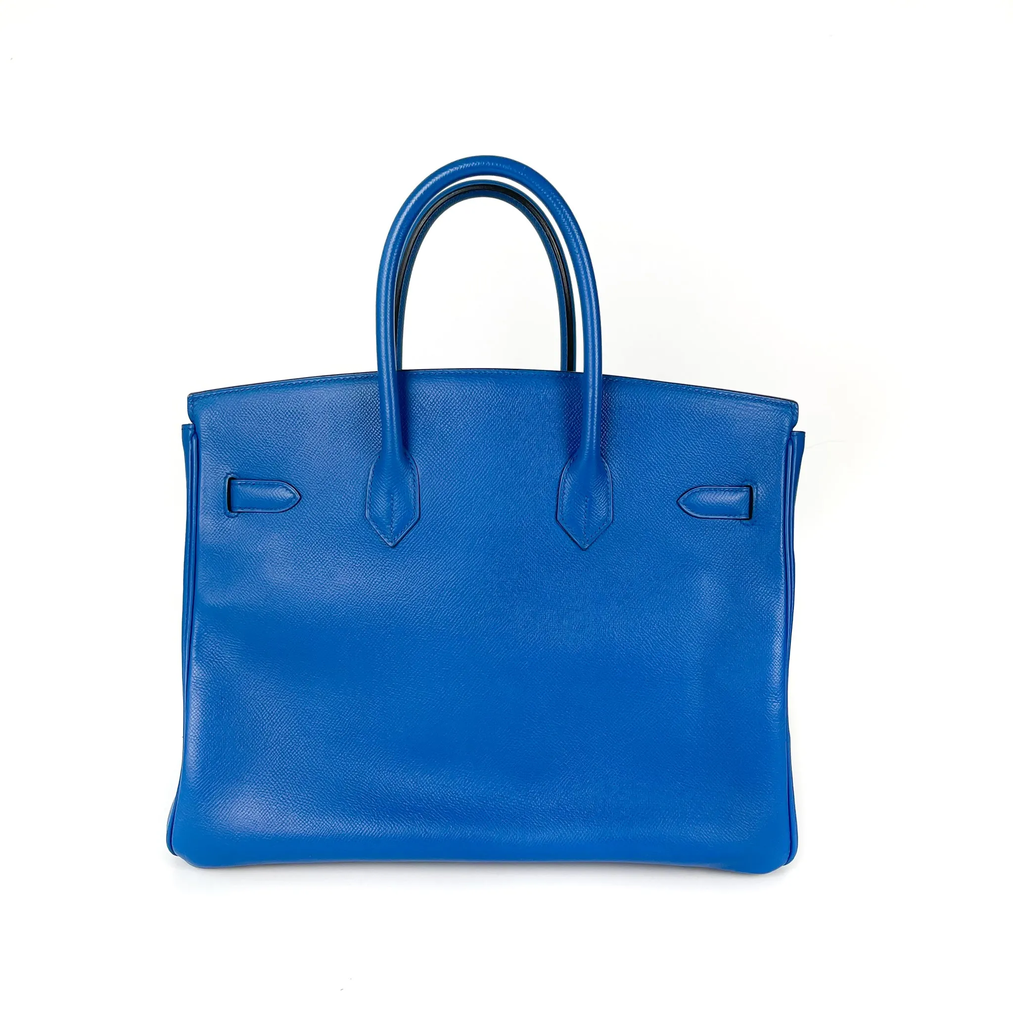 Birkin 35 in Blue Chourchevel Leather