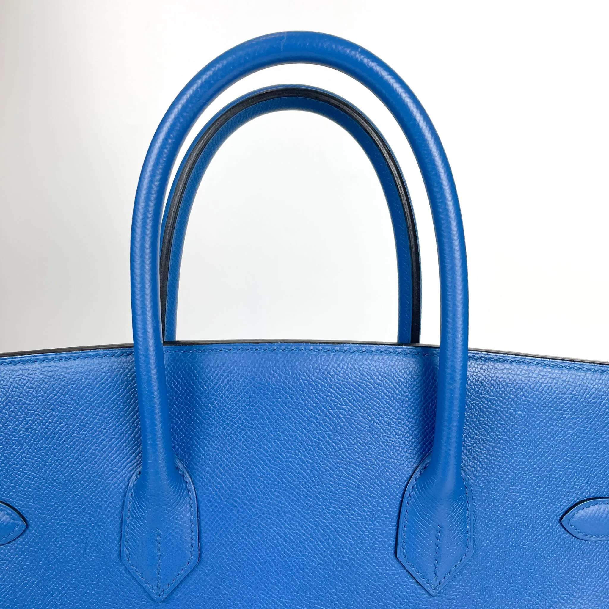 Birkin 35 in Blue Chourchevel Leather