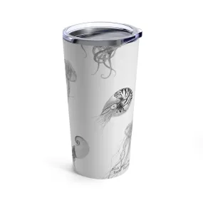 Black and White Nautilus, 20 oz Steel Tumbler