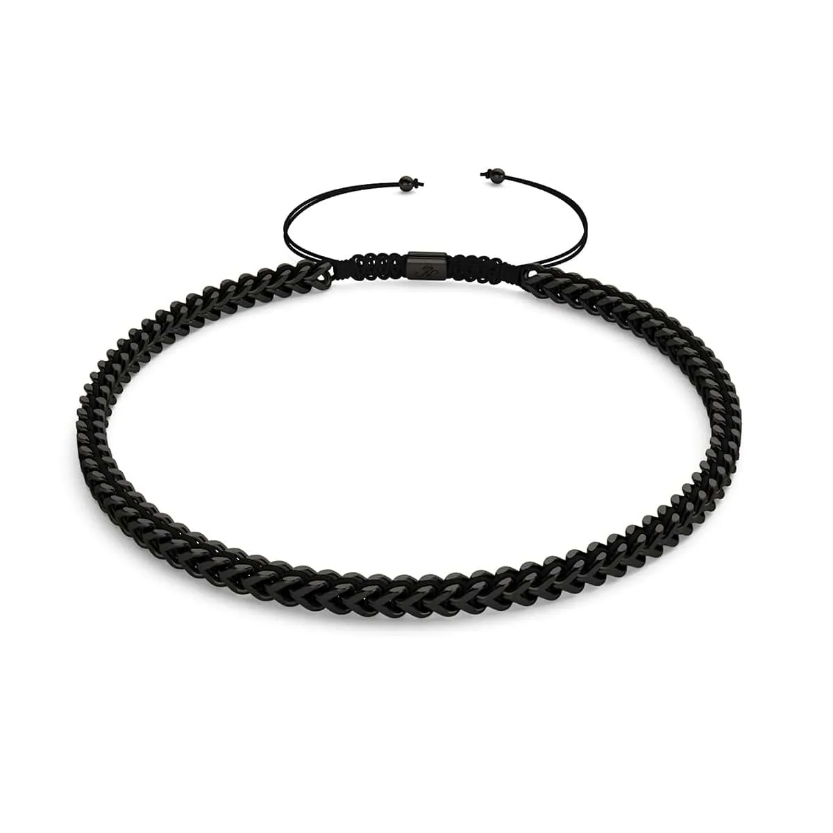 Black x Gunmetal | Gaia Wheat Chain | Choker Necklace