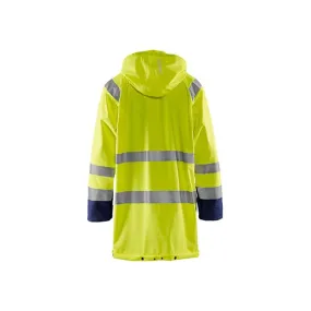 Blaklader 4324 Long Length Waterproof Rain Jacket Hi-Vis Level 1