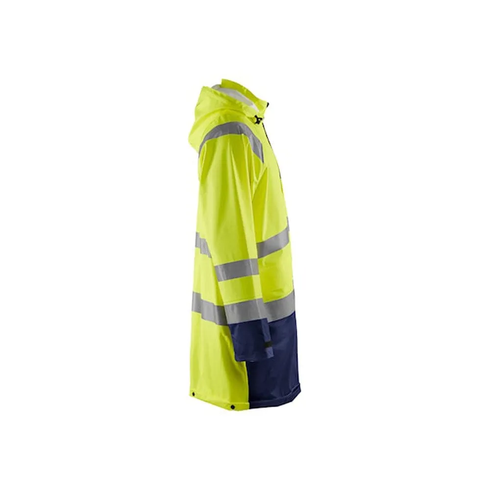 Blaklader 4324 Long Length Waterproof Rain Jacket Hi-Vis Level 1