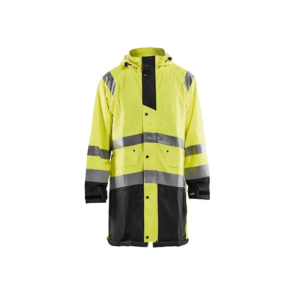 Blaklader 4324 Long Length Waterproof Rain Jacket Hi-Vis Level 1