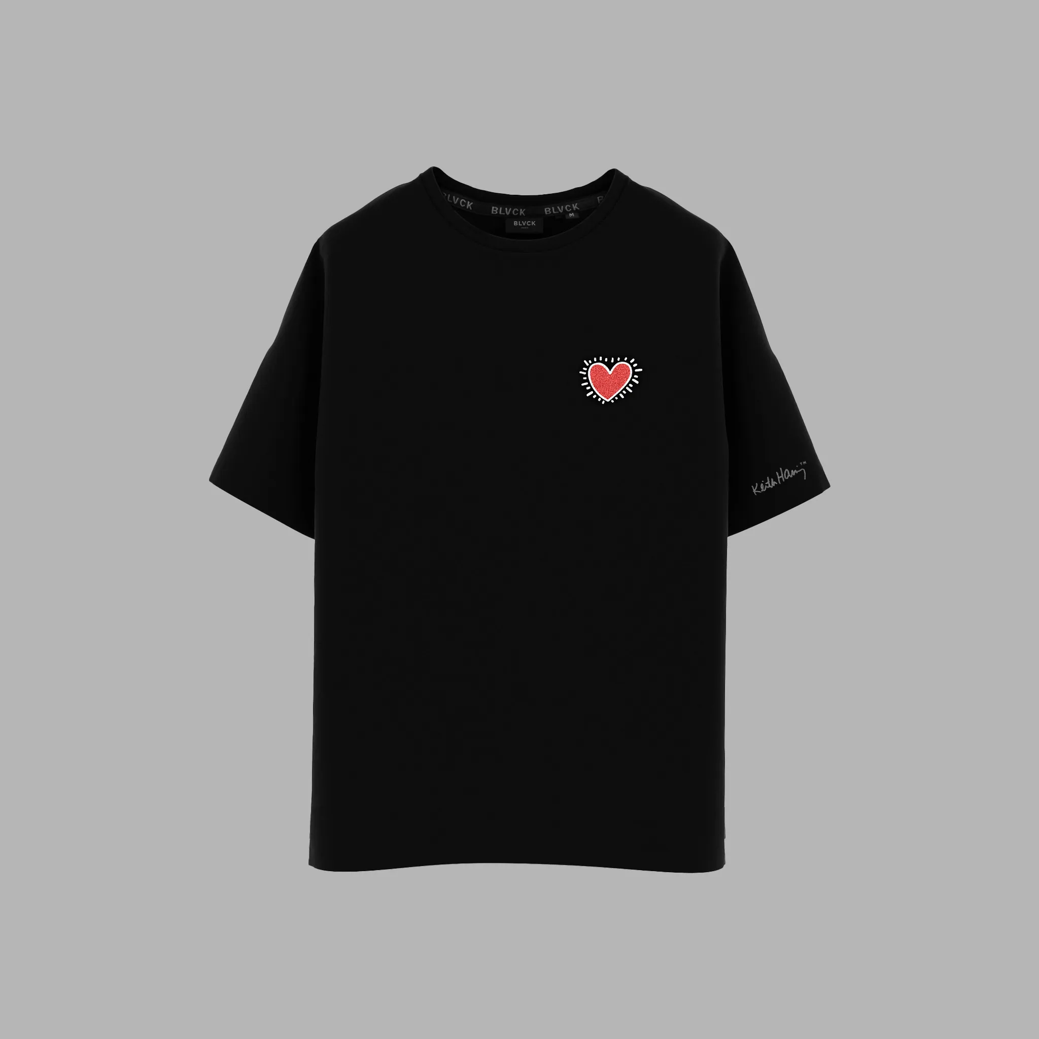 'Blvck x Keith Haring' Heart Tee