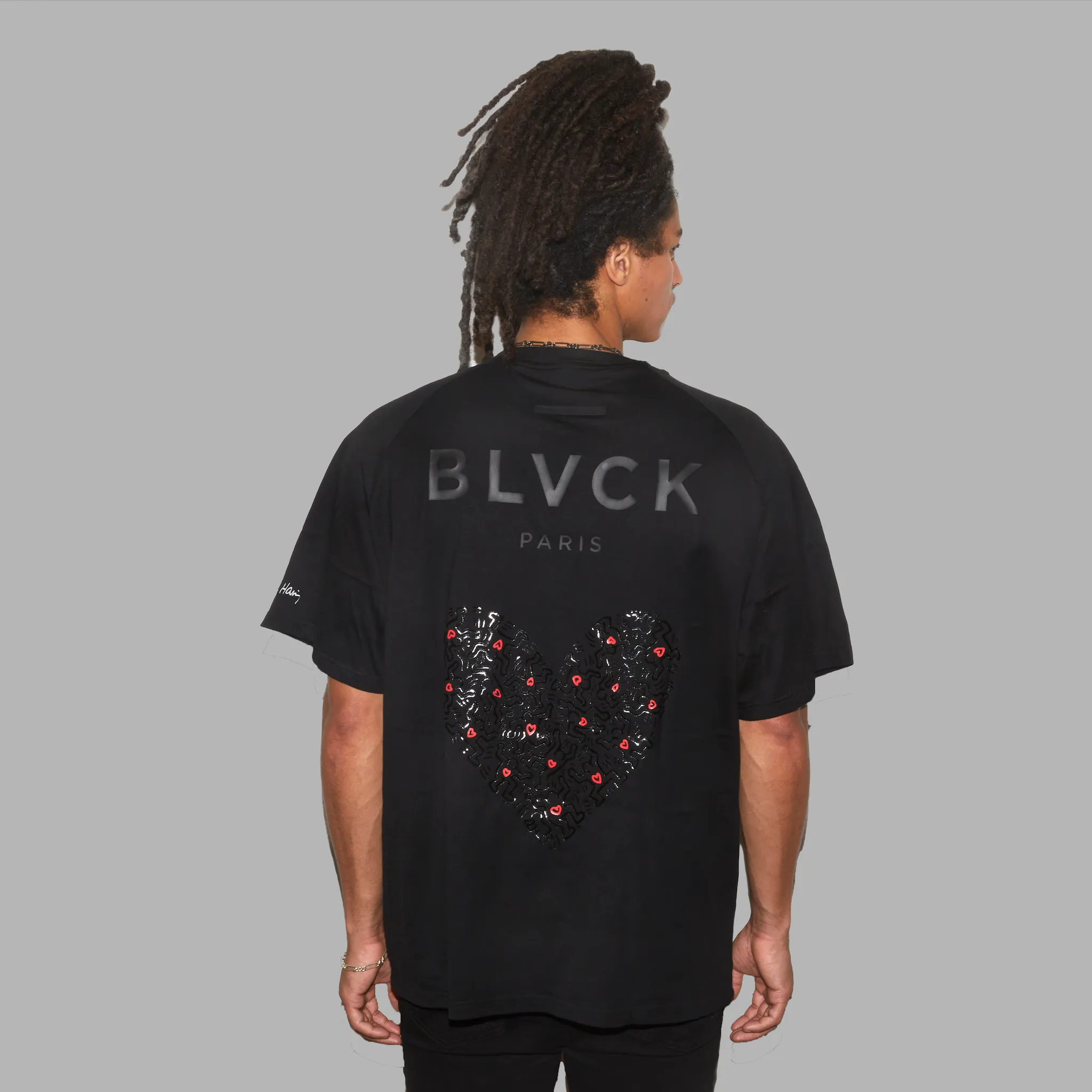 'Blvck x Keith Haring' Heart Tee