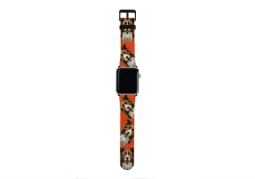 Border Collie Orange Apple Watch Strap