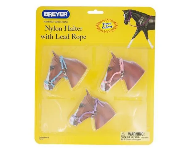 Breyer Hot Colored Nylon Halters With Lead Rope