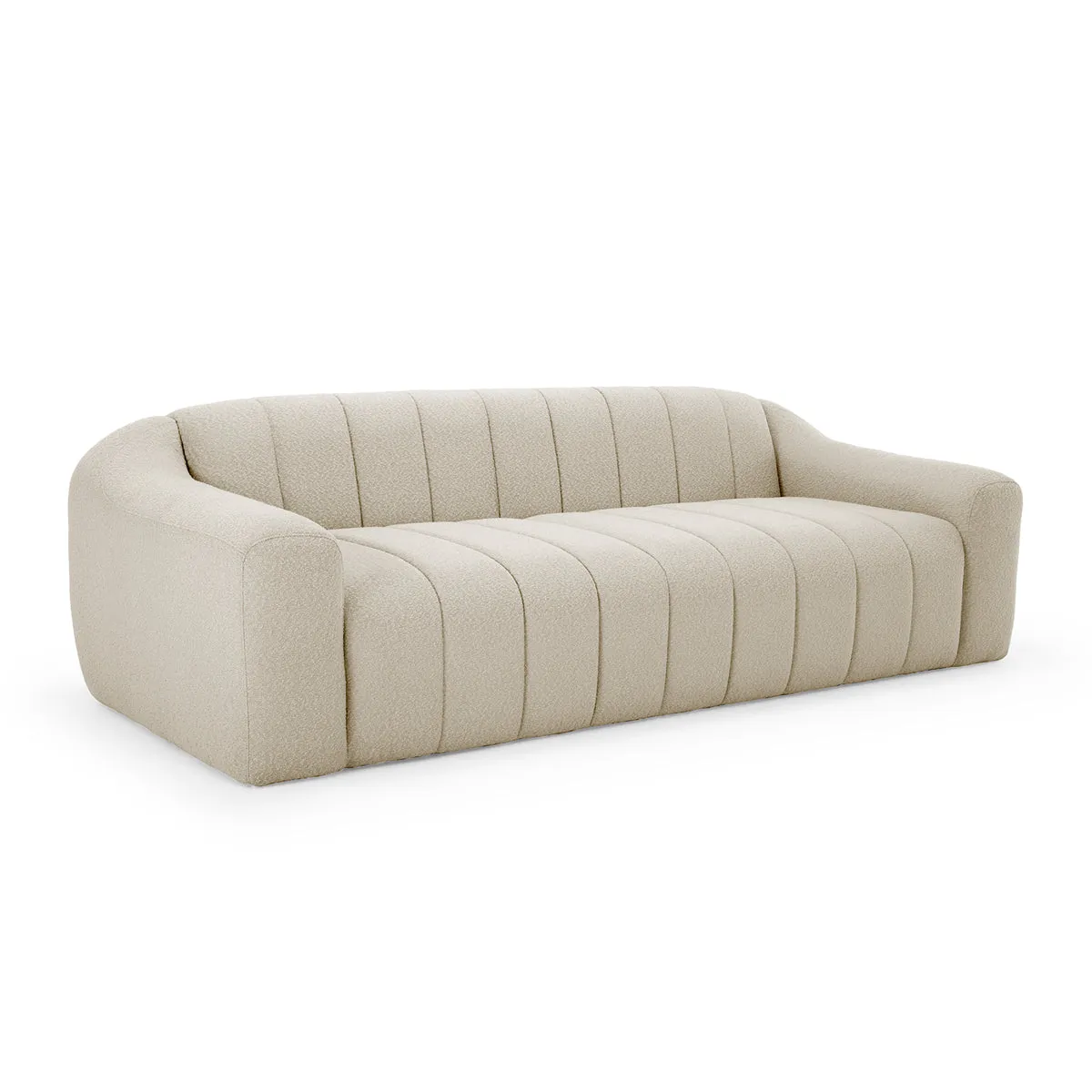 Camille Boucle 3 Seater Sofa