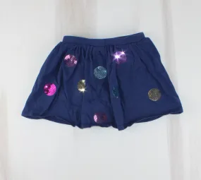 CARTERS SEQUIN NAVY SKORT 5Y EUC