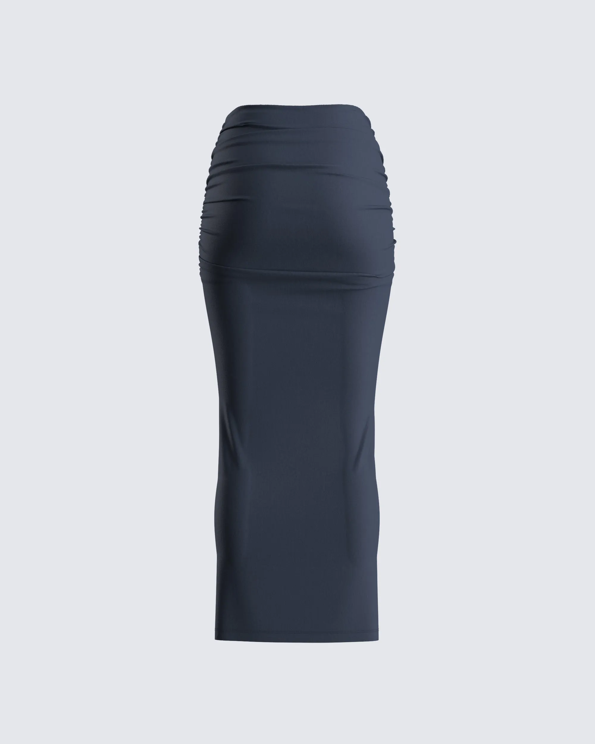 Charlize Navy Maxi Skirt