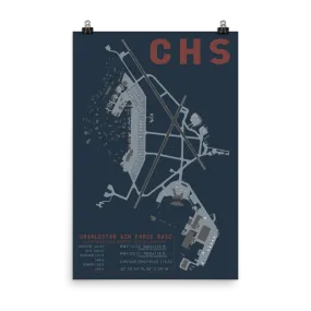 CHS Charleston Air Force Base & International Airport Layout Art