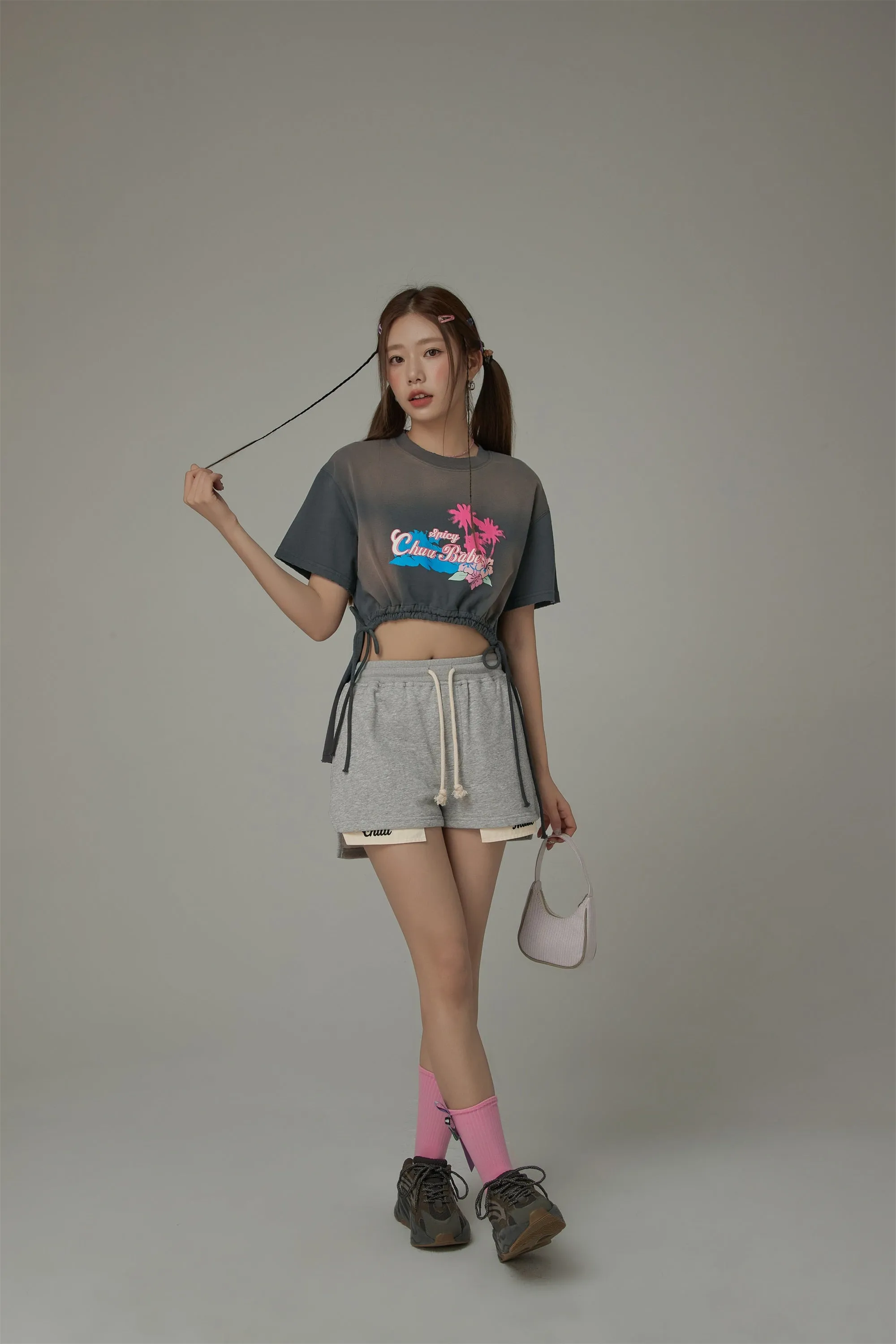 Chuu Made String Oversized Shorts