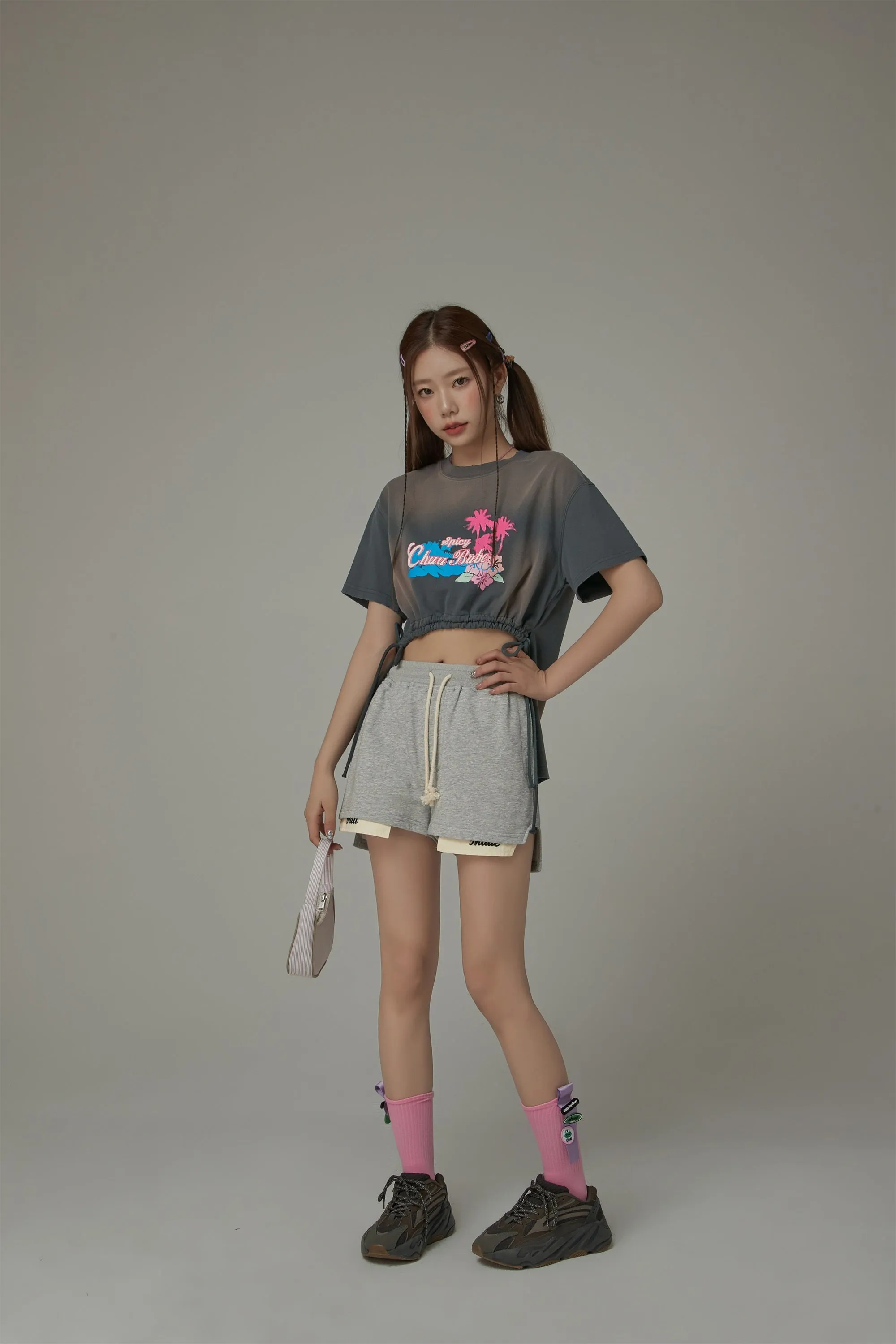 Chuu Made String Oversized Shorts