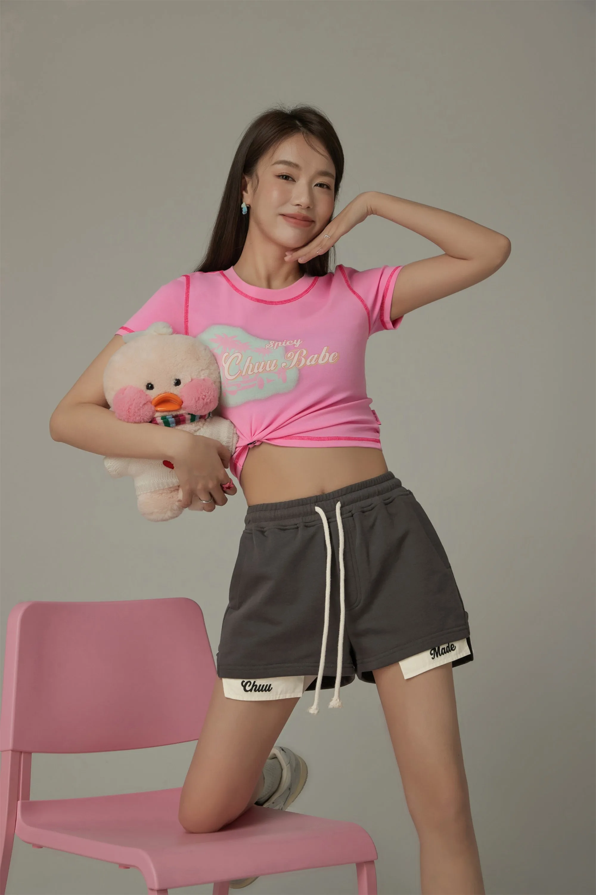 Chuu Made String Oversized Shorts