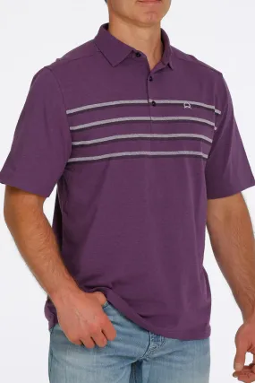 Cinch Mens Arena Flex Polo - Purple