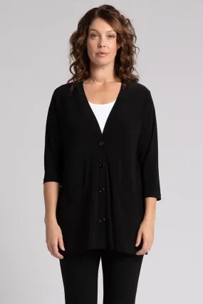 Classic Button Cardigan | Black