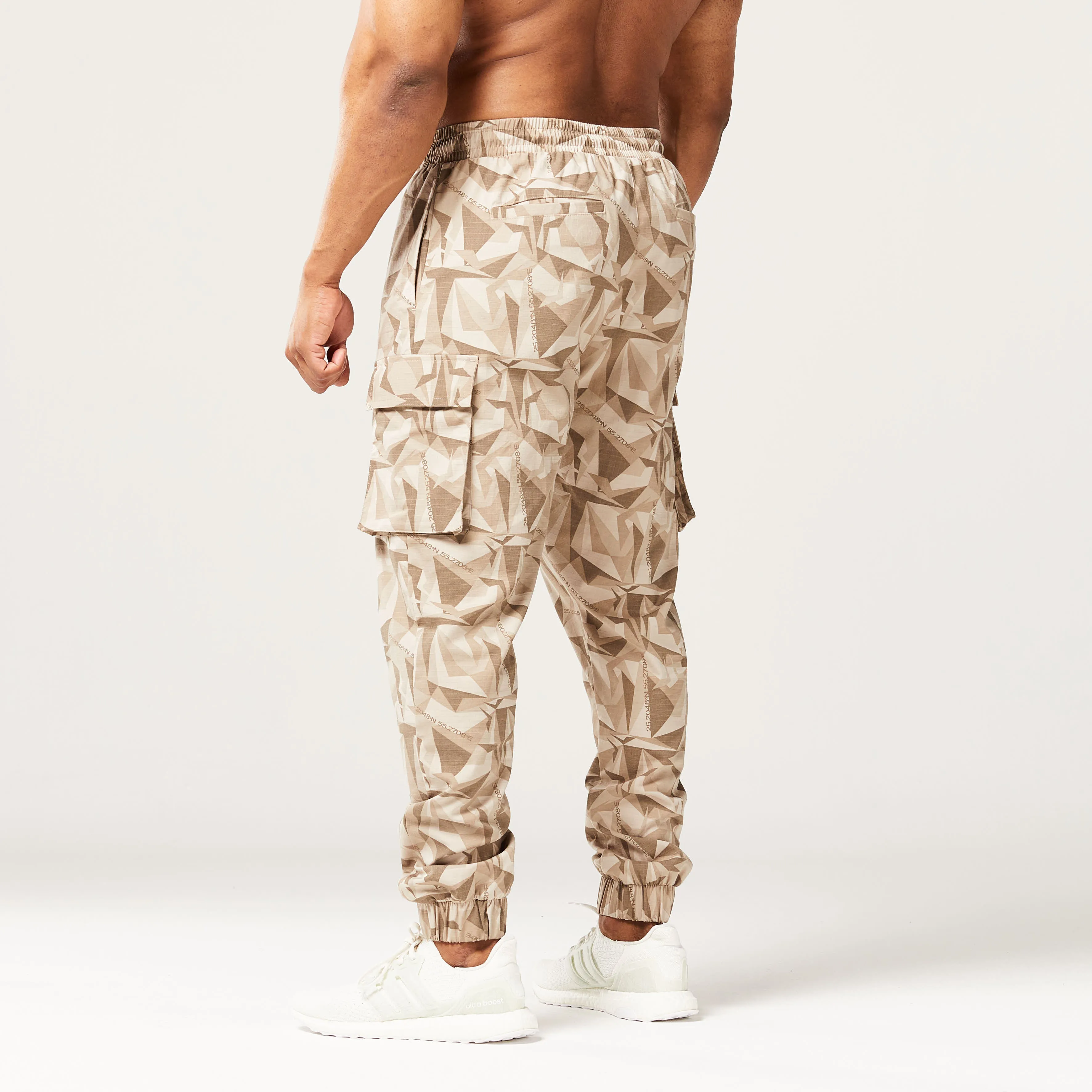 Code Camo Cargo Pants - Cobblestone Print