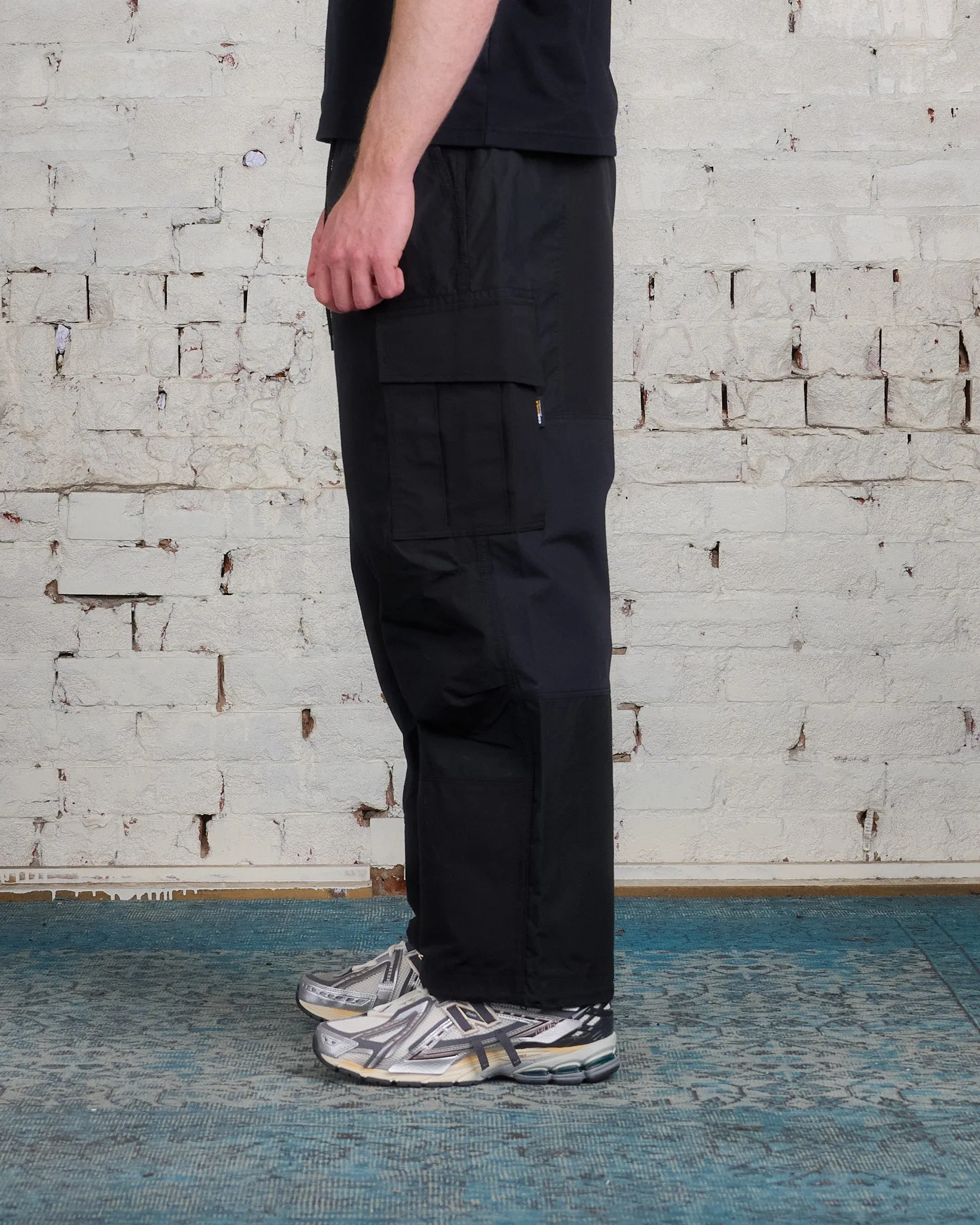 COMME des GARÇONS HOMME Cotton Nylon Mix Cloth Cargo Pant Black